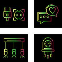 Socket and Chat Icon vector