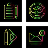 clipboard and cloud data Icon vector