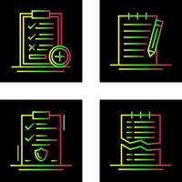 Medical Examination List and Check Up List Icon vector