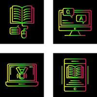 Online Learning and Faq Icon vector