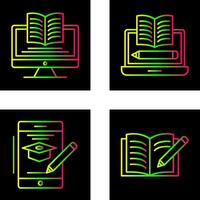 Digital Learning and Written Icon vector