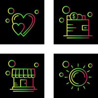 Heart and Wallet Icon vector