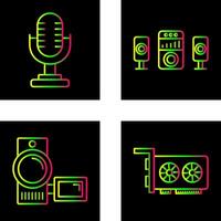 Microphone and Sound System Icon vector