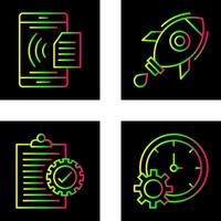 Smart Phone and Rocket Icon vector