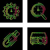 Direction and Magnifier Icon vector