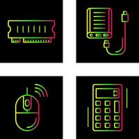 Ram and Power Bank Icon vector