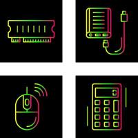 Ram and Power Bank Icon vector