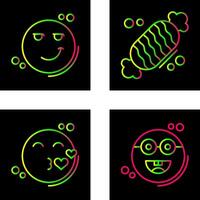 Smirk and Candy Icon vector