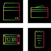 box and wallet Icon vector