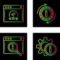 rating and refresh Icon vector