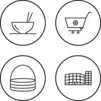 food and cancel order Icon vector