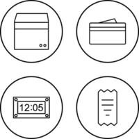 box and wallet Icon vector