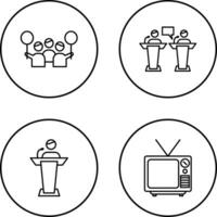 Protest and Debate Icon vector