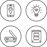 Gps and Smart Energy Icon vector