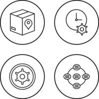 Tracking Services and Time Optimization Icon vector