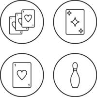 Deck of Card and Card Icon vector