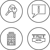 keys and information Icon vector