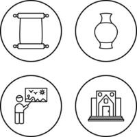 Scroll of Paper and Antique Icon vector