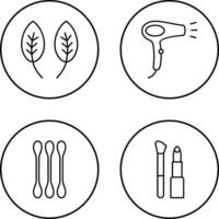 Herb and Hair removal Icon vector