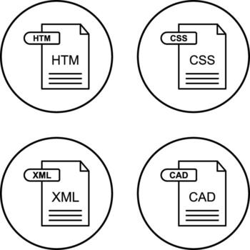 htm y css icono vector