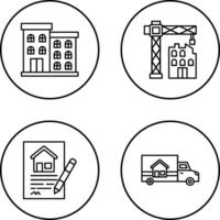 edificio y construcción icono vector