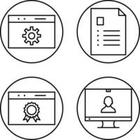 analytics and web optimization Icon vector