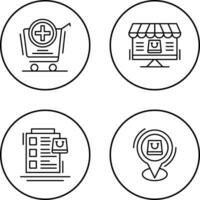 Add to Cart and Online Shopping Icon vector