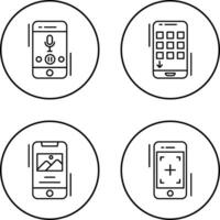 Voice Record and Device Icon vector