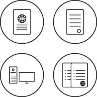 global report and reports Icon vector