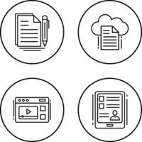 Document and File Icon vector