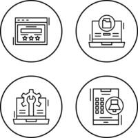 Rating and Data Storage Icon vector