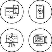 WIFI and Responsive Icon vector