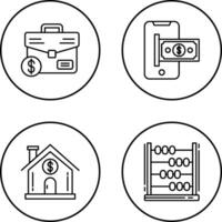 Suitcase and Smartphone Icon vector