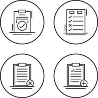 Today to Done Check List and Checkmark Icon vector