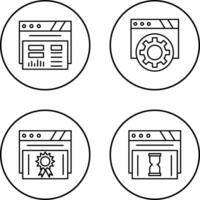 Dashboard and Browser Icon vector