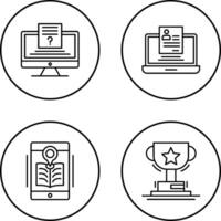 Quiz and Registration Icon vector