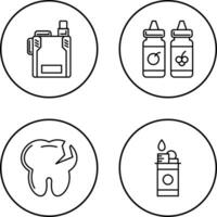 Vape and Vape Liquid Icon vector