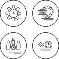 Time Management and Time Management Icon vector