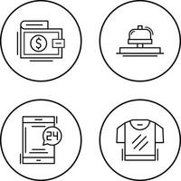 Wallet and Bell Icon vector