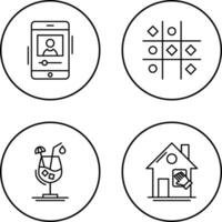 log and Tic Tac Toe Icon vector