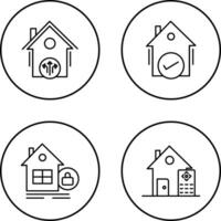 Vent and Houses Icon vector