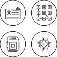Account and Pattern Icon vector