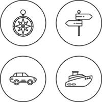 Compass and Direction Icon vector