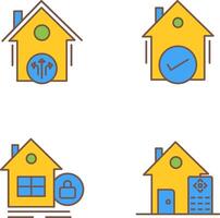 Vent and Houses Icon vector