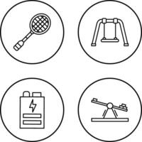 Racket and Swing Icon vector