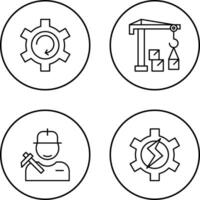 Upgrade and Robotic Arm Icon vector