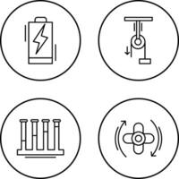 Battery and Pully Icon vector