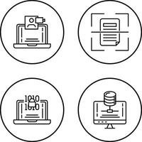 Call and Scan Icon vector