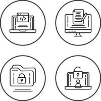 Coding and Note Icon vector