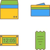 box and wallet Icon vector